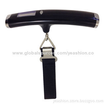 Portable digital weighing luggage scale with belt, back-light LCD display, CE, RoHS marks